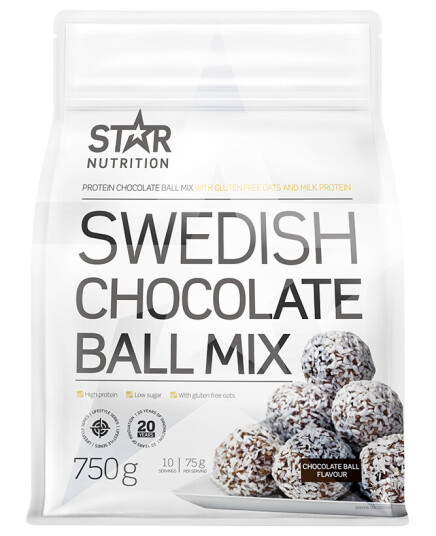Star Nutrition Swedish Chocolate Ball Mix 750 g Star Nutrition Swedish Chocolate Ball Mix 750 g