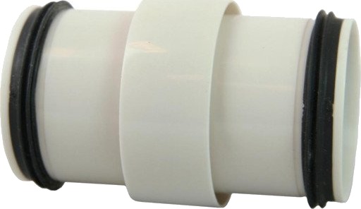 Smartline 50 mm PP skjøtenippel off white