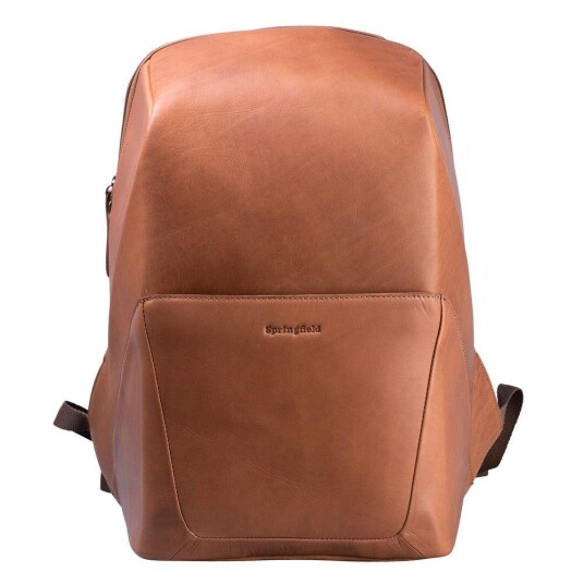 Springfield Pc-sekk i Wax Pullup skinn Cognac