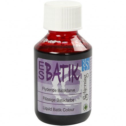 Diverse Batikkfarge Tekstilfarge Rød 100 ml