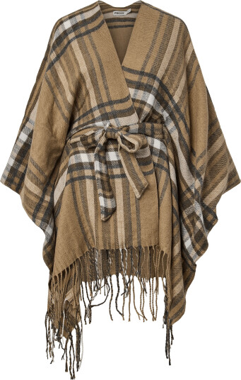 Pieces Pcavie Belt Poncho Bc Beige ONE SIZE
