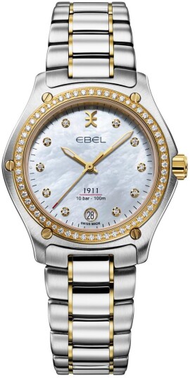 Ebel 1911 Dameklokke 1216582 Hvit/18 karat gult gull Ø34 mm