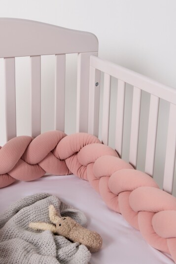 Alice & Fox ALEAH Flettet Sengekant 200cm Dusty Pink Alice & Fox ALEAH Flettet Sengekant 200cm Dusty Pink