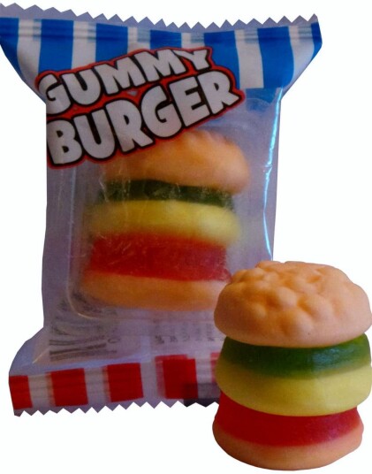 Crazy Candy Factory Gummy Burger Vingummi Mini Burger Crazy Candy Factory Gummy Burger Vingummi Mini Burger