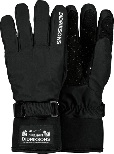 Didriksons Lovas Five Finger Glove Black 10/12 Didriksons Lovas Five Finger Glove Black 10/12