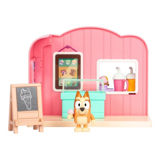 Bluey Mini Lekesett Iskrembutikk med Bingo Figur - 8 Deler