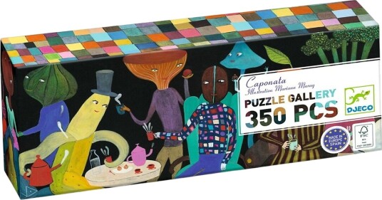 Djeco Puslespill 350 Brikker Caponata Djeco OneSize Puslespill Lilla Rød Svart