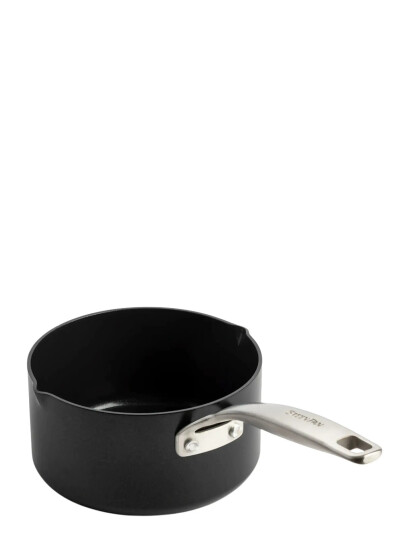 Greenpan Saucepan 16Cm/1.6L + 2 Spouts - Black - 1.6 L
