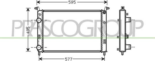 PRASCO FT113R010 Radiator, motorkjøling