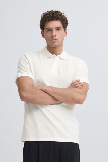 Casual Friday SOLHEIM POLO PIQUE Cloud Dancer 3XL