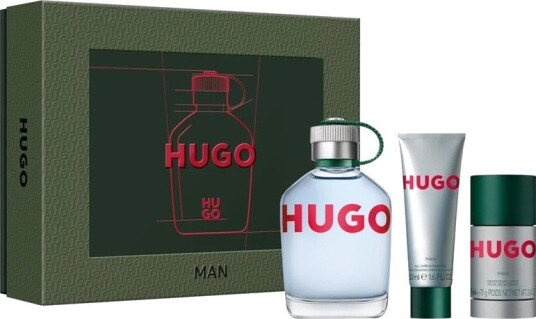 Giftset Hugo Boss Hugo Man Edt 125ml + Deostick 75ml + Shower Gel 50ml