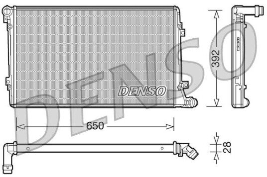 Radiator DENSO DRM32019 Radiator DENSO DRM32019