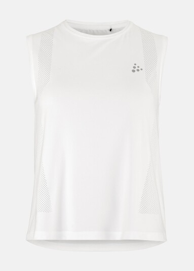 Craft Adv Tone Perforated Tank Top W White Xs Løpesinglet