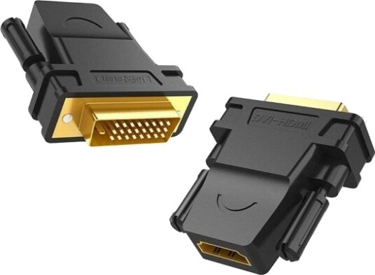 Ugreen 6957303821242 Dvi Hdmi Svart Gull