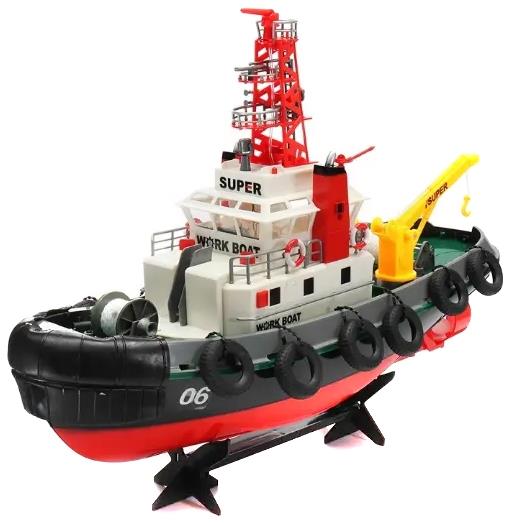 Heng Long 3810 Tug Boat - Radiostyrt Slepebåt m. vannkanon Heng Long 3810 Tug Boat - Radiostyrt Slepebåt m. vannkanon