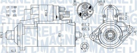 MAGNETI MARELLI 063721512010 Starter