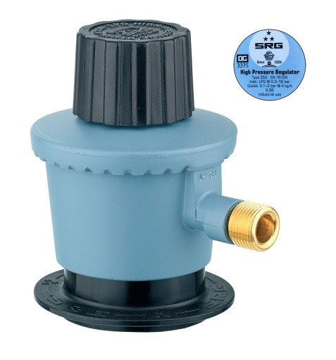 Gassregulator 0-2 bar 3/8" L-gjenge