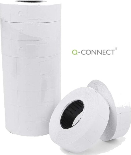 Q Connect Etiketter For Prissetter 23X16 Mm Hvite 10