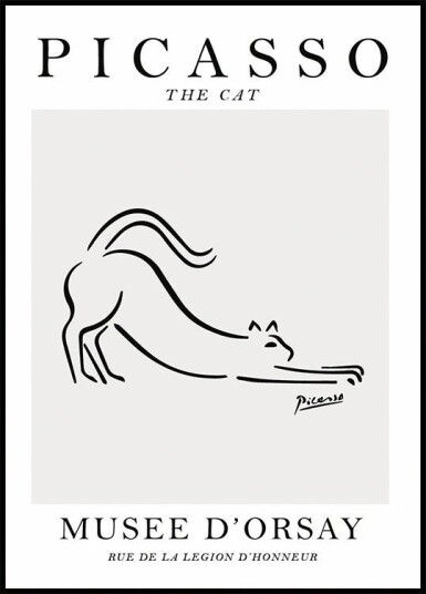 The Cat Picasso Plakat Plakat / 40x50cm