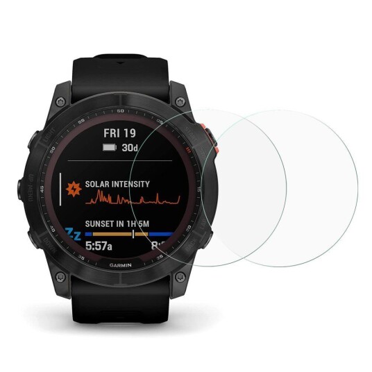 INCOVER Garmin Fenix 7X Arc-Edge Skjermbeskytter - Herdet glass - 2 stk. - Gjennomsiktig INCOVER Garmin Fenix 7X Arc-Edge Skjermbeskytter - Herdet glass - 2 stk. - Gjennomsiktig