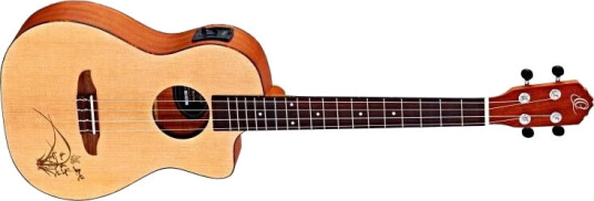 Ortega Guitars Ortega Ru5ce-Ba Baritone Ukulele Med Mik