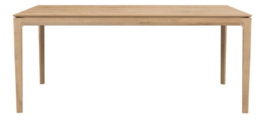 Ethnicraft Bok spisebord med ileggsplate Oak wax oil 100 x 180/280 cm