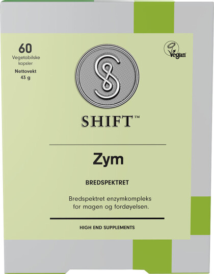 Shift Zym bredspektret, 60 kapsler Shift Zym bredspektret, 60 kapsler