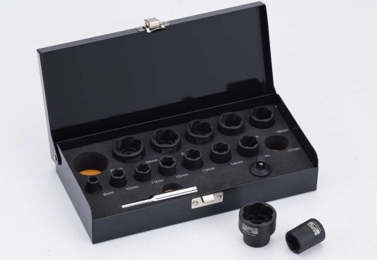 Bahco 16-dels Mutteravtrekkersett 8-27mm for Skadede Muttere