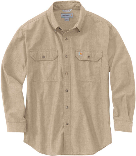 Carhartt Loose Fit Midweight Chambray Skjorte L Beige
