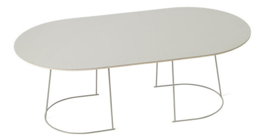 Muuto Airy salongbord ovalt grey, nanolaminat, large