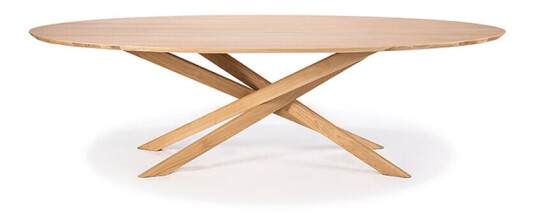 Ethnicraft Mikado spisebord ovalt Hardwax oiled oak