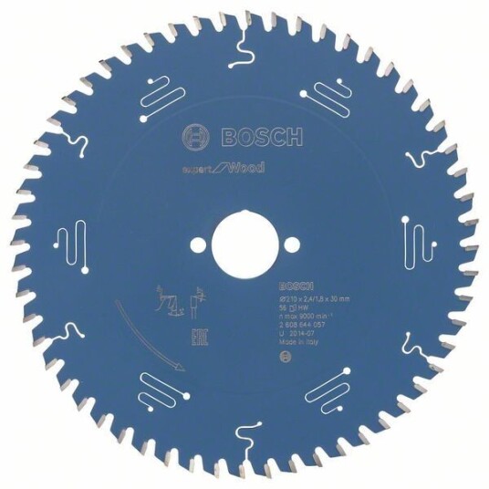 Bosch 210mm 56T Expert Wood Sagblad for Tre - 2,4mm Bredde