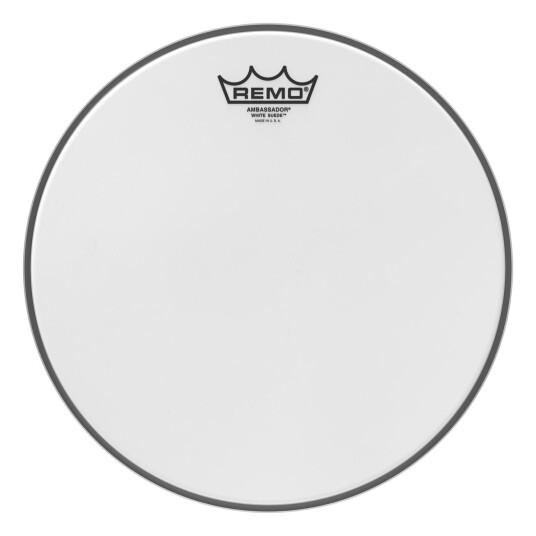 Remo Ba-0812-Ws- Ambassador Hvit Suede Drumhead, 12"