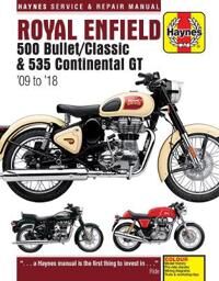 Royal Enfield Bullet And Continental Gt Service & Repair Manual (2009 To 2018) Av Matthew Coombs