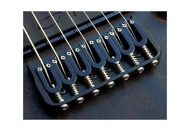 Hipshot Fixed Guitar Bridge For 7-String, .125" / 3.2 Mm - Svart