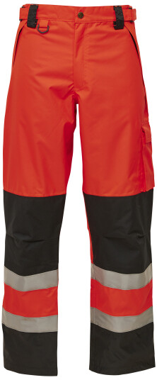 Elka Synlighetsarbeidsbukser 082400R Rød/Svart Str. 3XL
