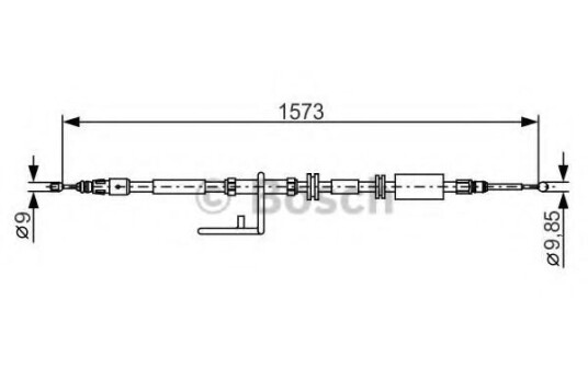 Tautrekk, håndbremse BOSCH 1 987 482 313