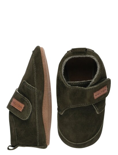 Melton Suede Slippers   Khaki green   23/24