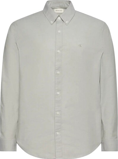 Calvin Klein Jeans Ls Solid Oxford Classic Shirt OIL GREEN XXL