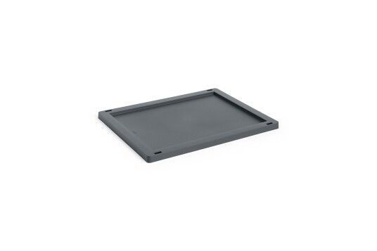 Hay Colour Crate Plastic Medium Lokk Charcoal
