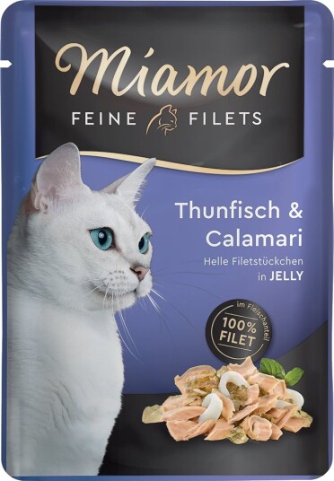 Miamor Våtfôr Fine Filéter I Gelè Tunfisk & Calamari 24 X 100 G Miamor Våtfôr Fine Filéter I Gelè Tunfisk & Calamari 24 X 100 G