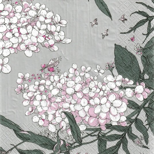 Havi Havi Nuppu Napkin Syysmuutto   Grey   24X24CM