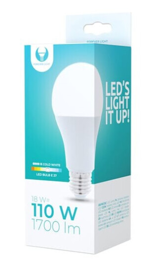 LED-Pære E27 A65 18W 230V 6000K 1700lm