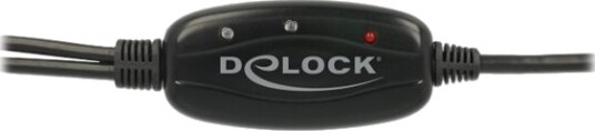 Delock Adapter Usb 2.0 Type A > 2 X Serial Db9 Rs 232 Usb / Seriell Kabel Usb Hann Til Db 9 Hann 1.5 M Tommelskruer Svart Gul Grønn