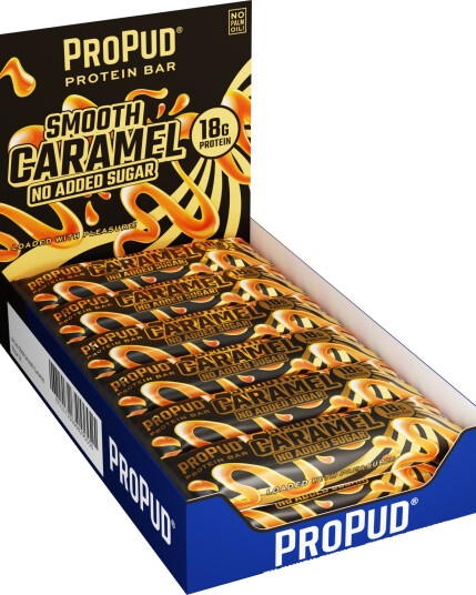 NJIE ProPud Proteinbar - Smooth Caramel 12x55g NJIE ProPud Proteinbar - Smooth Caramel 12x55g