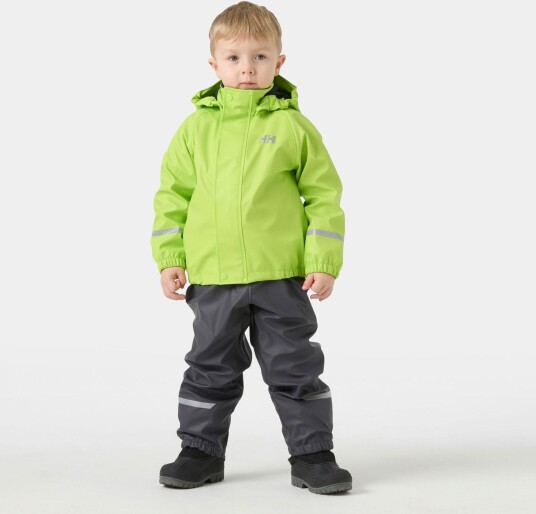 Helly Hansen Barn Bergen Fleece foret Regnsett 2.0 Grå 122