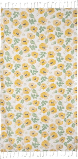 Sagaform Eden hamam håndkle 90x170 cm Mixet gult Sagaform Eden hamam håndkle 90x170 cm Mixet gult