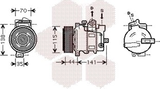 VAN WEZEL 3000K401 AC-kompressor