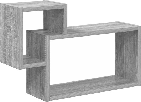 vidaXL Vegghylle Veggmontert Grå Sonoma 55 x 15 x 35 cm Konstruert tre