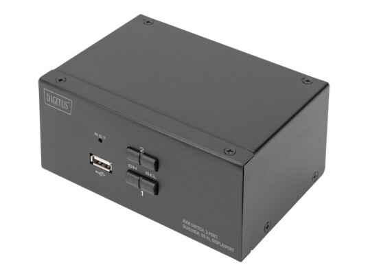 Digitus Ds-12862 Kvm / Lyd / Usb-Svitsj - 2 X Kvm Port(S) - 1 Lokalbruker - Stasjonær Digitus Ds-12862 Kvm / Lyd / Usb-Svitsj - 2 X Kvm Port(S) - 1 Lokalbruker - Stasjonær